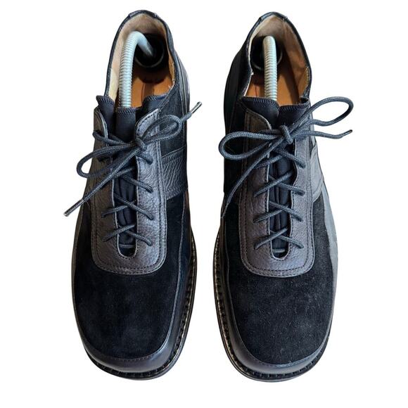 Thierry Rabotin Suede Nappa Leather Men’s Lace Up Loafer Black Size 43.5 EU - Picture 2 of 7